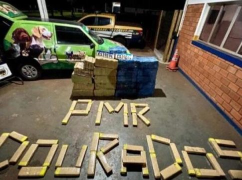 Polícia encontra quase meia tonelada de maconha em carro ‘camuflado’