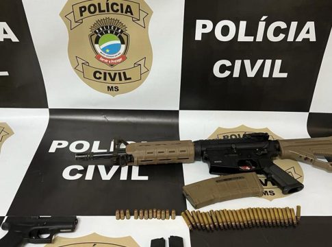 Comerciante é preso depois de ‘acordar’ delegado com tiros de fuzil em Mundo Novo