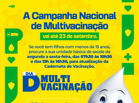 Dia D da Campanha de Multivacinação acontece neste sábado em Amambai