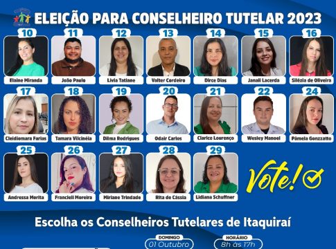 Itaquiraí – Eleições para Conselheiros Tutelares acontece no próximo domingo, dia 01/10