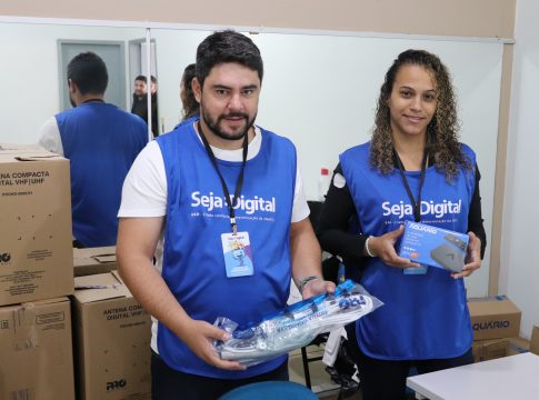 Kits de TV Digital estão sendo entregues para beneficiários em Mundo Novo