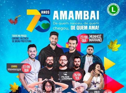 Extensa programação marca os 75 anos de Amambai