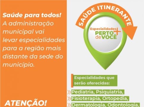 Em Itaquiraí especialidades médicas chega ao ESF MST no início de outubro