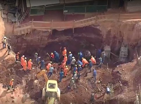 3 mortos: trabalhadores são soterrados em construção de supermercado em Belo Horizonte
