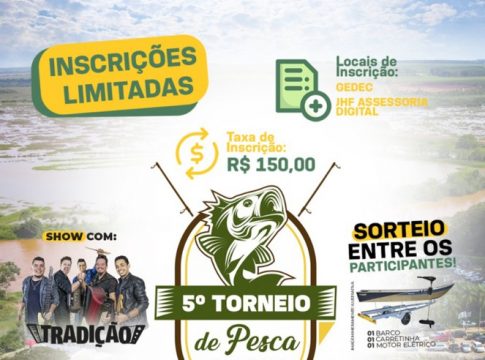 Prefeitura de Naviraí abre inscrições para o 5⁰ Torneio de Pesca do Rio Amambai