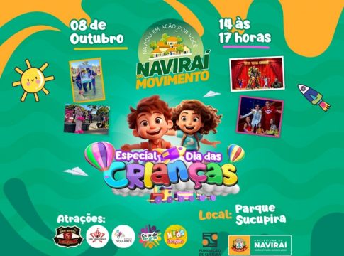 Parque Sucupira recebe o Projeto Naviraí em Movimento no próximo domingo, dia 08