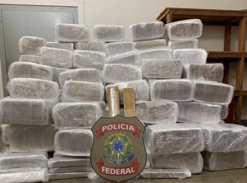 Motorista e batedor são presos pela PF com 1,6 tonelada de maconha