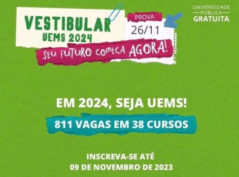 Vestibular da Universidade Estadual de Mato Grosso do Sul tem inscrição aberta até a próxima quinta-feira