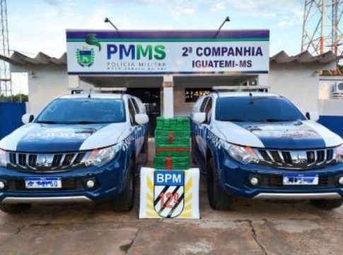Casal é preso após capotar carro carregado com droga na MS-295 entre Iguatemi e Eldorado