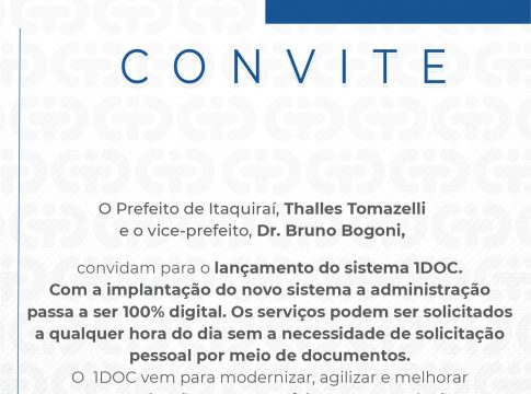 Convite – Prefeitura de Itaquiraí
