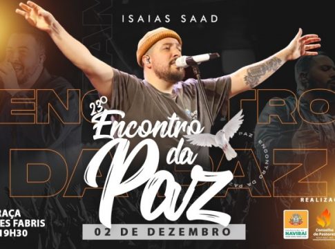 Naviraí terá o Encontro da Paz no dia 02 de dezembro abrindo o Projeto A Cidade Canta o Natal