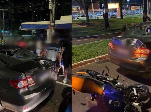 Jovem que bateu moto em três carros na Afonso Pena e deixou jovem na UTI não tinha CNH