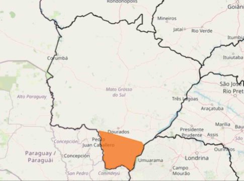Cidades de Mato Grosso do Sul estão em alerta de tempestade com granizo