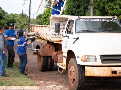 Município de Guaíra iniciou o Arrastão de Limpeza contra o Mosquito da Dengue
