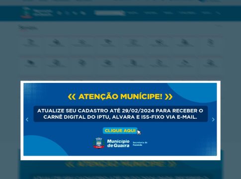 Município de Guaíra prepara lançamento do IPTU e ALVARÁ Digital