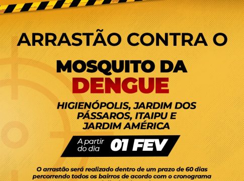 Arrastão de limpeza contra o Mosquito da Dengue em Guaíra