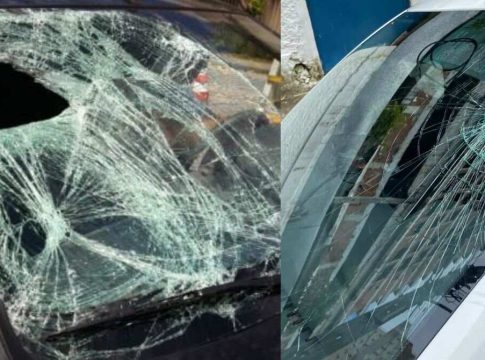 Esposa quebra para-brisas de 6 carros da oficina do marido em Campo Grande