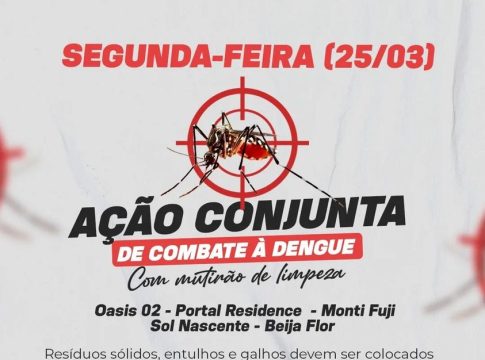 As ações conjuntas de combate à dengue continuam em Naviraí