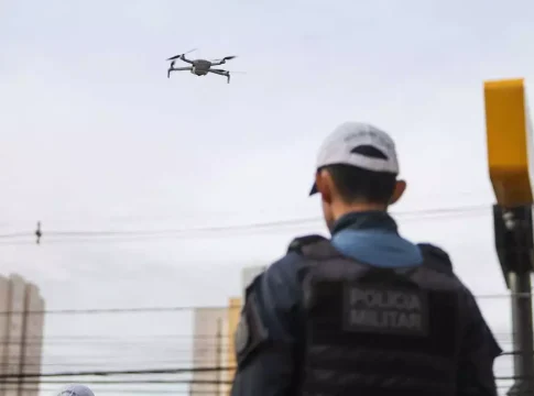 Drones flagraram 187 motoristas cometendo infrações no 1º dia de “trabalho”