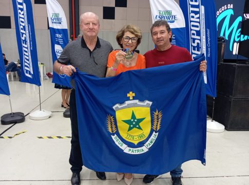 Iguatemiense conquista o tri-campeonato nos 100 metros rasos dos jogos estaduais da Melhor Idade