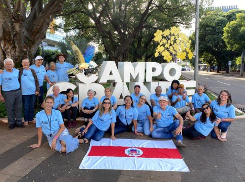 Idosos do Conviver Daut conceição de Mundo Novo participam dos Jogos da Terceira Idade em Campo Grande