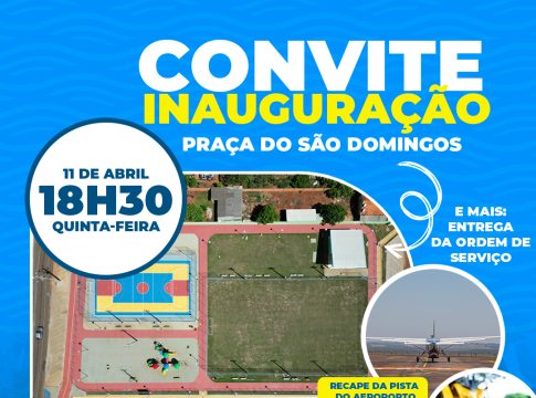 Guaíra convida a população para a inauguração da Praça São Domingos