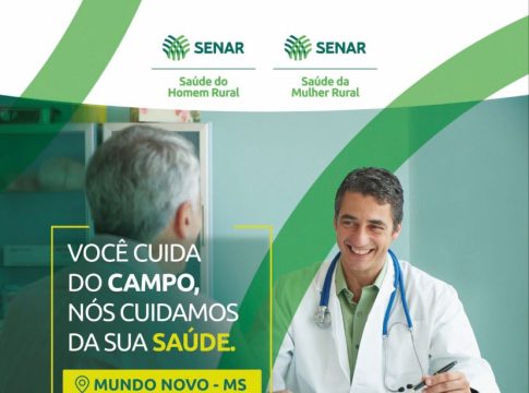 Governo de Mundo Novo, em parceria com o Senar, oferta consultas e exames médicos com especialistas no final deste mês
