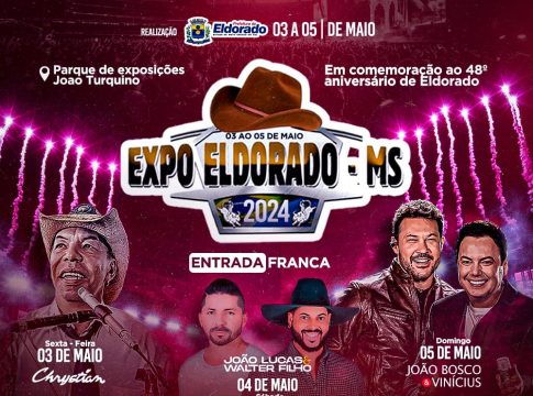 Expo Eldorado terá Chrystian e João Bosco & Vinícius