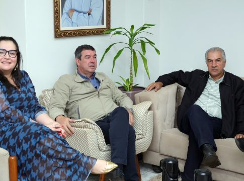 Eduardo Riedel e Reinaldo Azambuja ratificam apoio a prefeita Rhaiza Matos