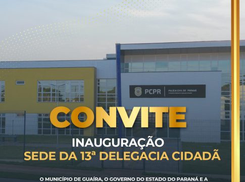 Nesta sexta-feira, o Município de Guaíra receberá em solenidade oficial duas obras de suma importância