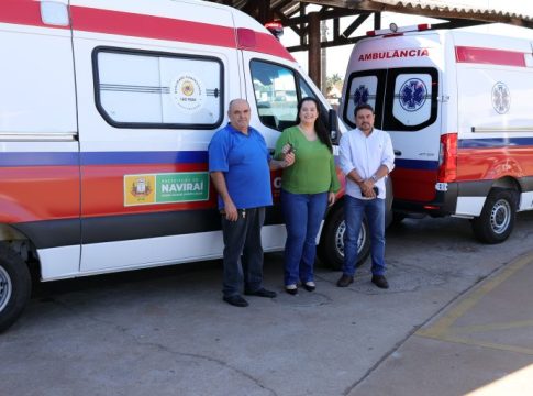 Prefeitura de Naviraí reforça frota da Saúde com duas novas ambulâncias