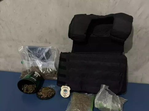 Suspeitos de atirar pelas ruas são presos com munições e colete balístico em Sete Quedas
