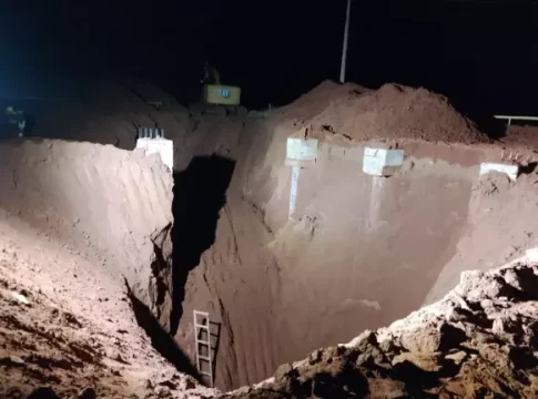 Dois trabalhadores morrem soterrados durante construção de silo em MS