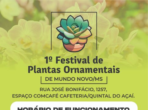 Mundo Novo terá o 1º Festival de Plantas Ornamentais na próxima semana