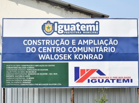 Prefeitura de Iguatemi realiza ampliação e reforma geral do salão comunitário do bairro Walosek Conrad