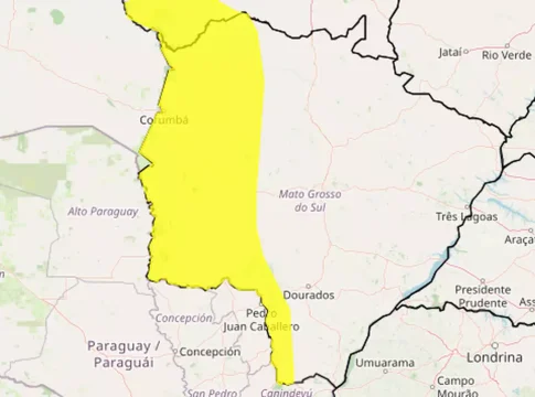 MS tem 23 municípios em alerta para tempestade