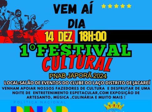 JAPORÃ: Contemplados pela Política Nacional Aldir Blanc (PNAB) apresentarão projetos no próximo dia 14/12