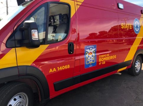 Motociclista fica ferido em acidente com caminhão em Marechal Rondon