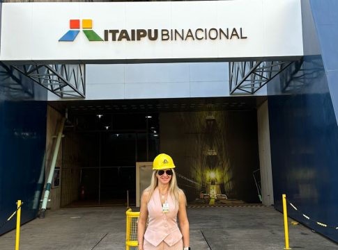 Prefeita de Eldorado participa de reunião na Itaipu
