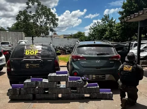 Ação integrada DOF e Denarc do PR resulta na apreensão de mais de 200 quilos de drogas, entre Naviraí e Ivinhema