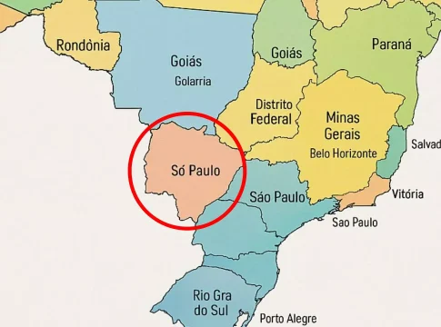Ao criar mapas, Chat GPT não reconhece Mato Grosso do Sul como estado do Brasil