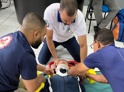Secretaria Municipal de Saúde realiza treinamento para seus profissionais escalados para a 46ª Festa das Nações