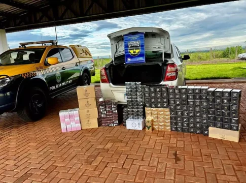 Polícia intercepta carro e apreende 276 perfumes árabes avaliados em R$ 24 mil