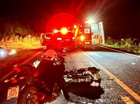 Acidente entre moto e capivara deixa mulher morta em rodovia de MS