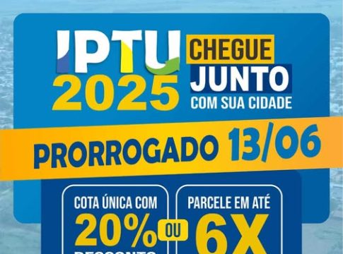 Pagamento do IPTU em Mundo Novo prorrogado para o dia 13 de junho