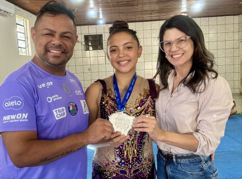 Atleta de Itaquiraí é vice-campeã estadual de Ginástica Rítmica nos Jogos Escolares da Juventude de MS