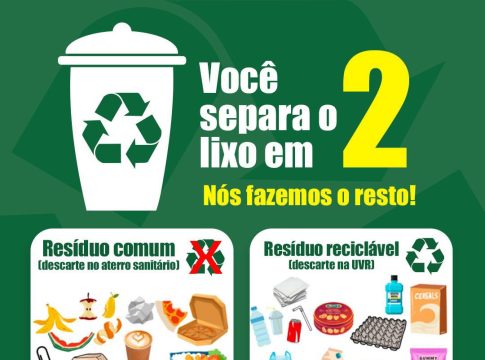 Saiba qual lixo você deve mandar para a UVR