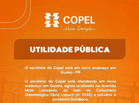 Copel inaugura novo endereço de atendimento ao público em Guaíra