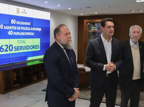 Ratinho Junior anuncia contratação de mais 620 policiais para reforçar quadro da Polícia Civil