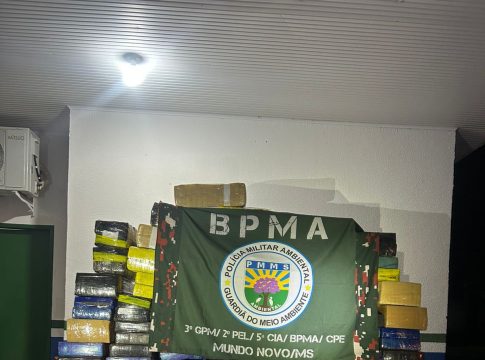 Polícia Militar Ambiental apreende mais de 1,6 tonelada de maconha em Mundo Novo (MS)